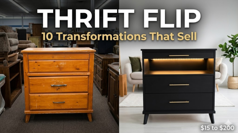 10 Thrift Store Furniture Flip Ideas That Transform Cheap Finds Into Stylish, High-Value Pieces: