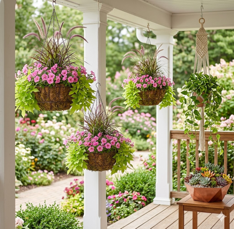 10 Creative Hanging Basket Ideas to Transform Your Garden: