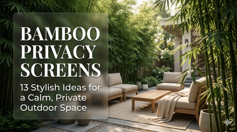 Bamboo privacy screen ideas