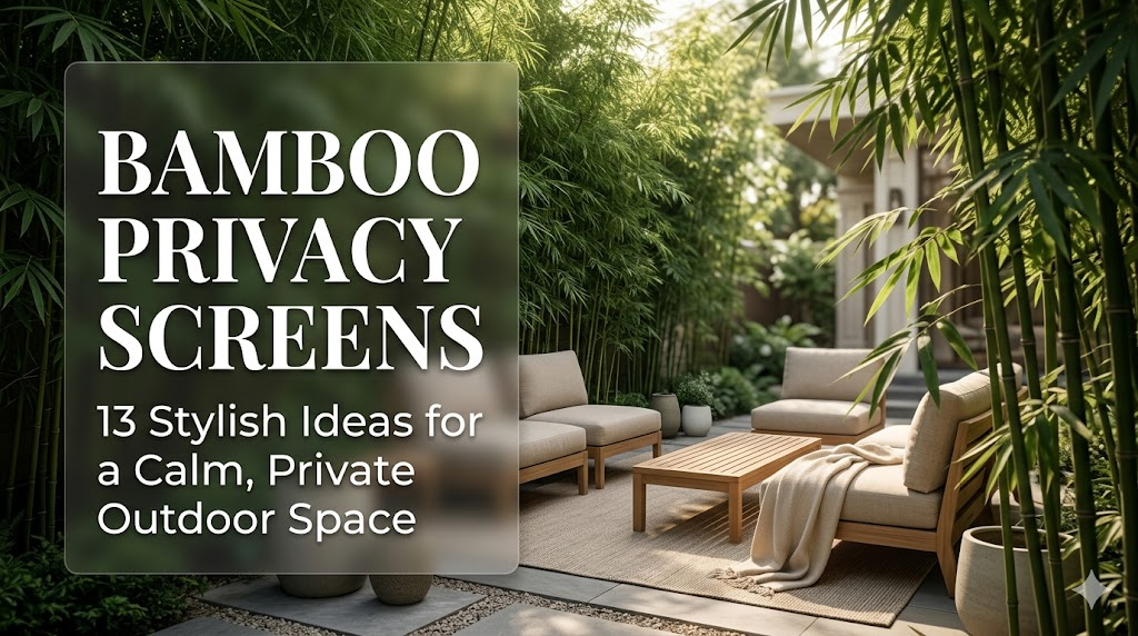 Bamboo privacy screen ideas