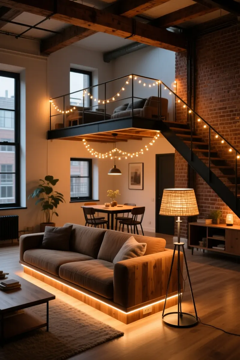 10. Create Cozy Warmth with Multi-Level Lighting Zones