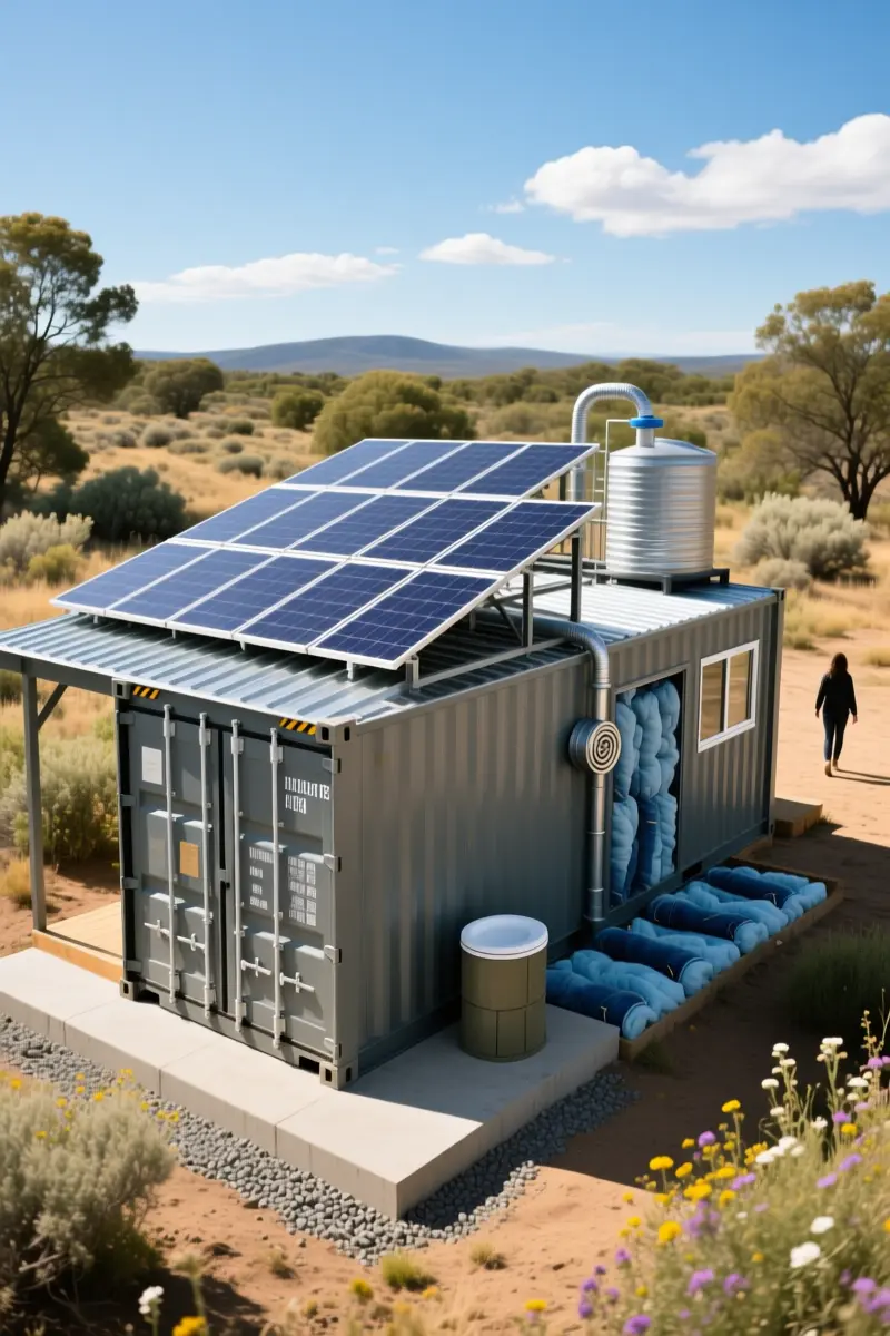 4. The Off-Grid Eco-Retreat with Solar Integration