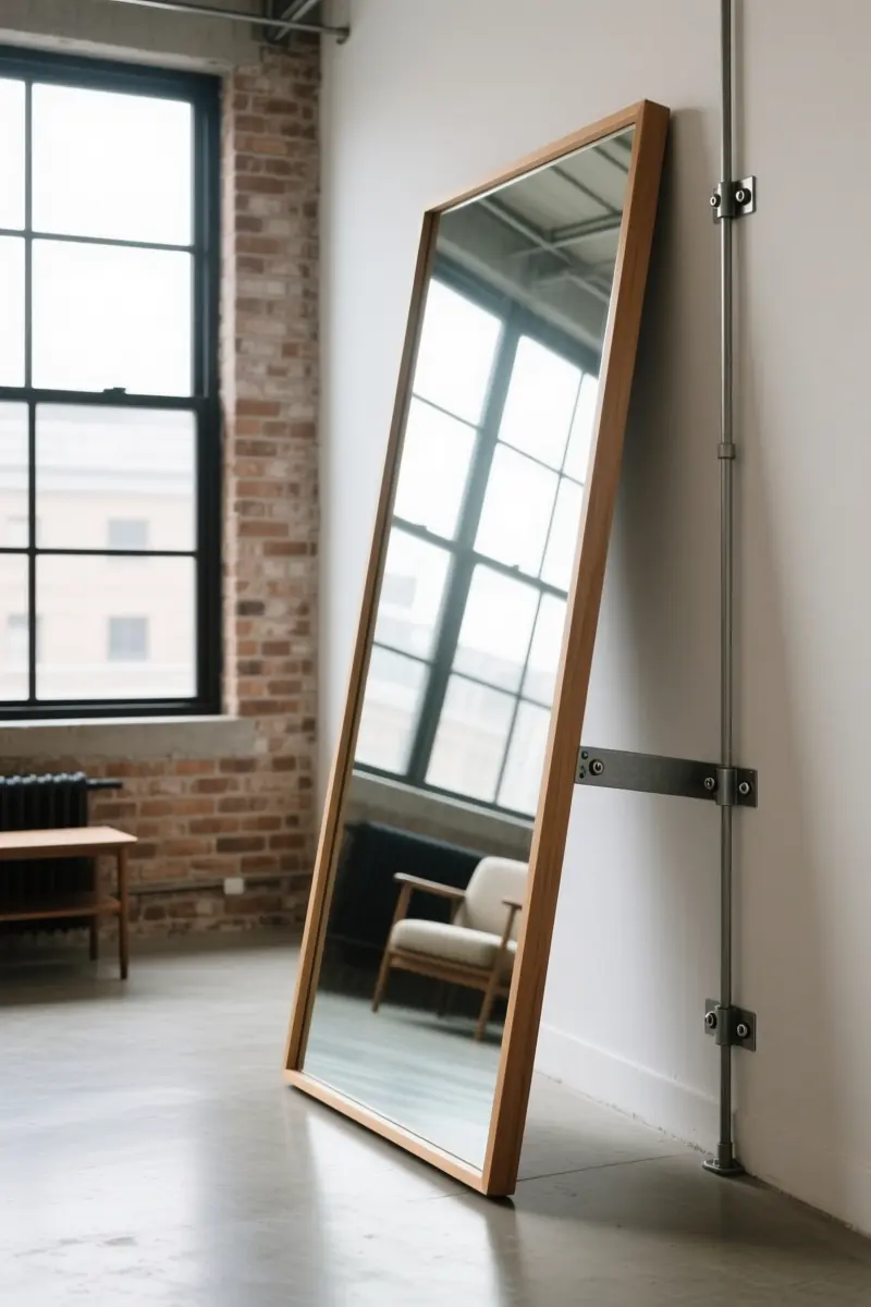 7. Bounce Natural Light with Giant Leaning Floor Mirrors
