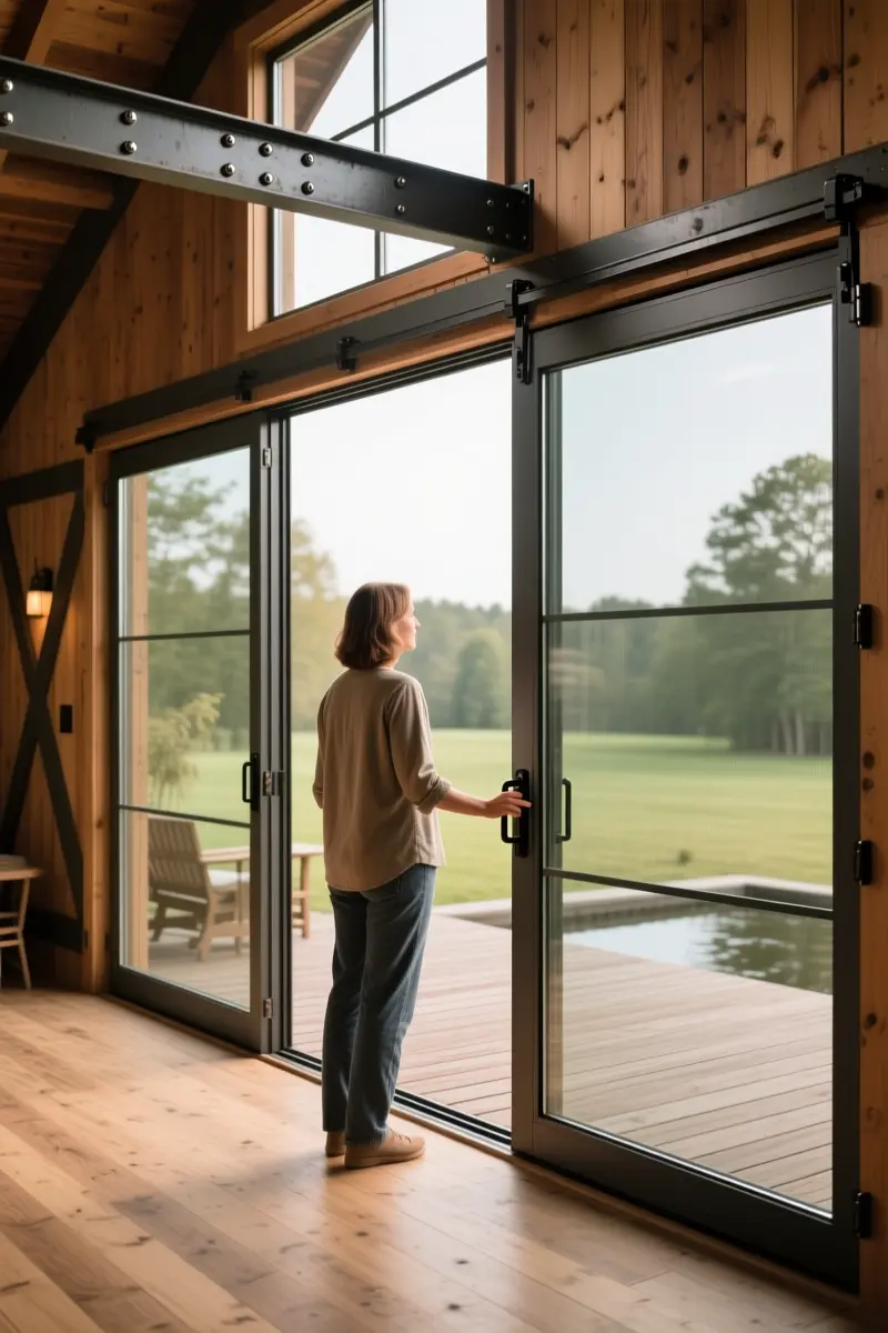 7. Expansive Sliding Glass Doors for Indoor-Outdoor Flow