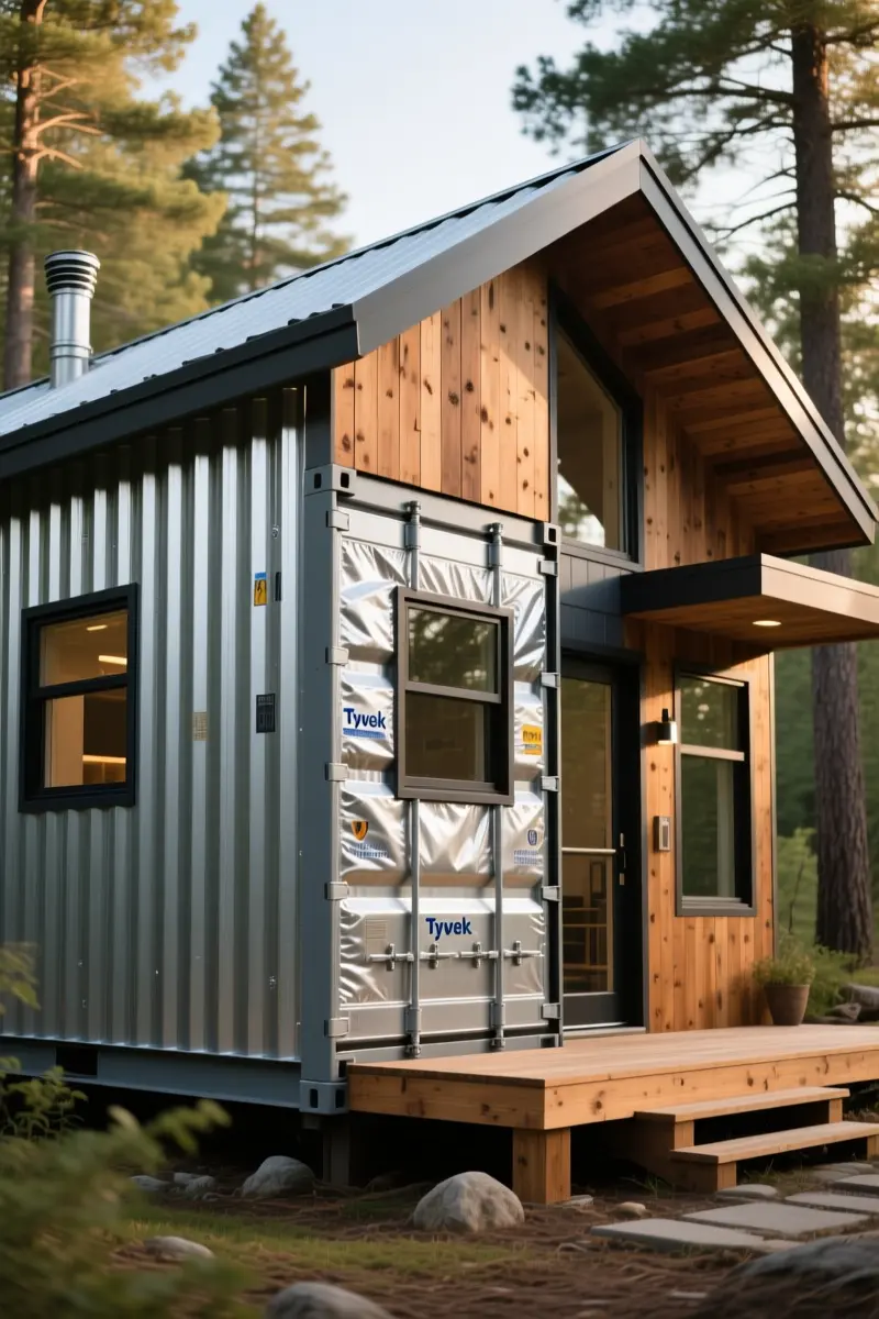 7. The Industrial-Rustic Hybrid with Wood Cladding