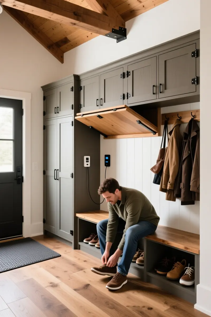 9. Streamlined Mudroom and Entryway Organization