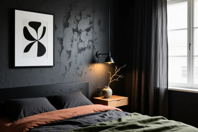 11 Dark Scandinavian Bedroom Ideas That Feel Moody (But Practical)