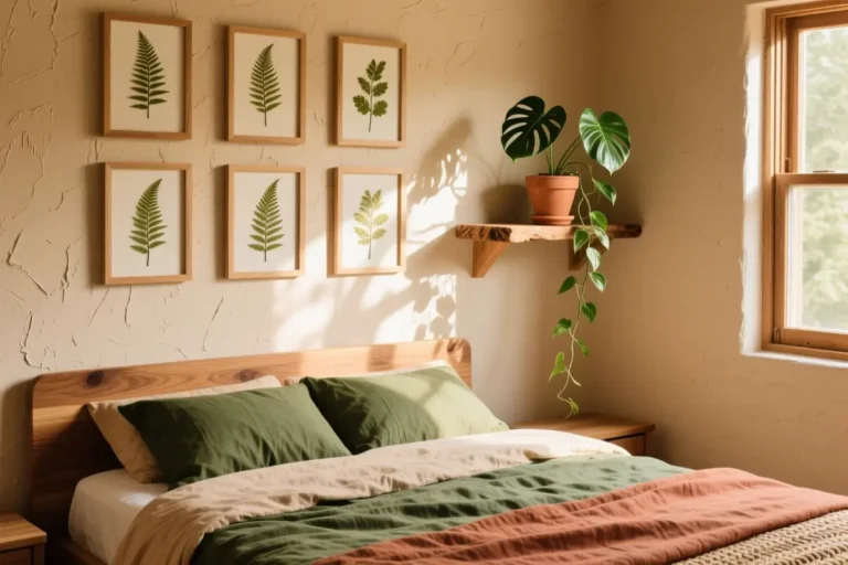 11 Earthy Bedroom Wall Decor Ideas That Feel Like a Nature Retreat