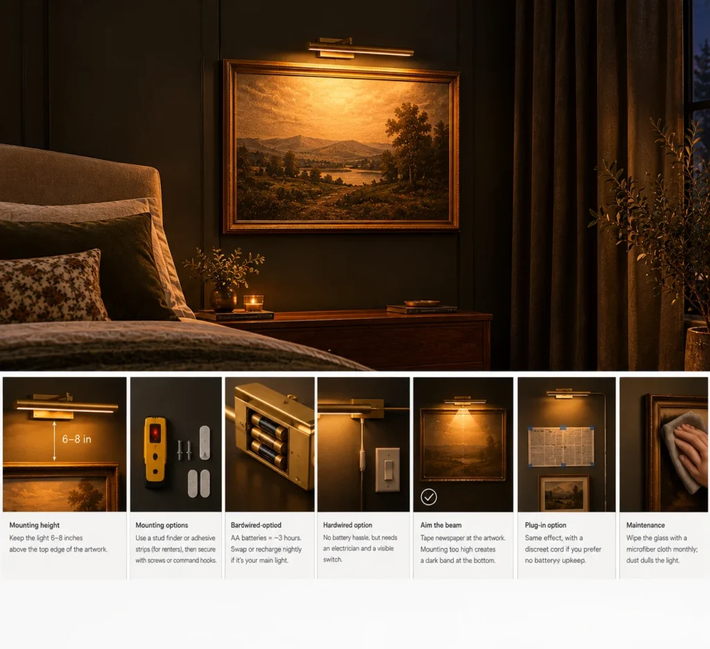 Cozy Picture-Light Bedroom Guide