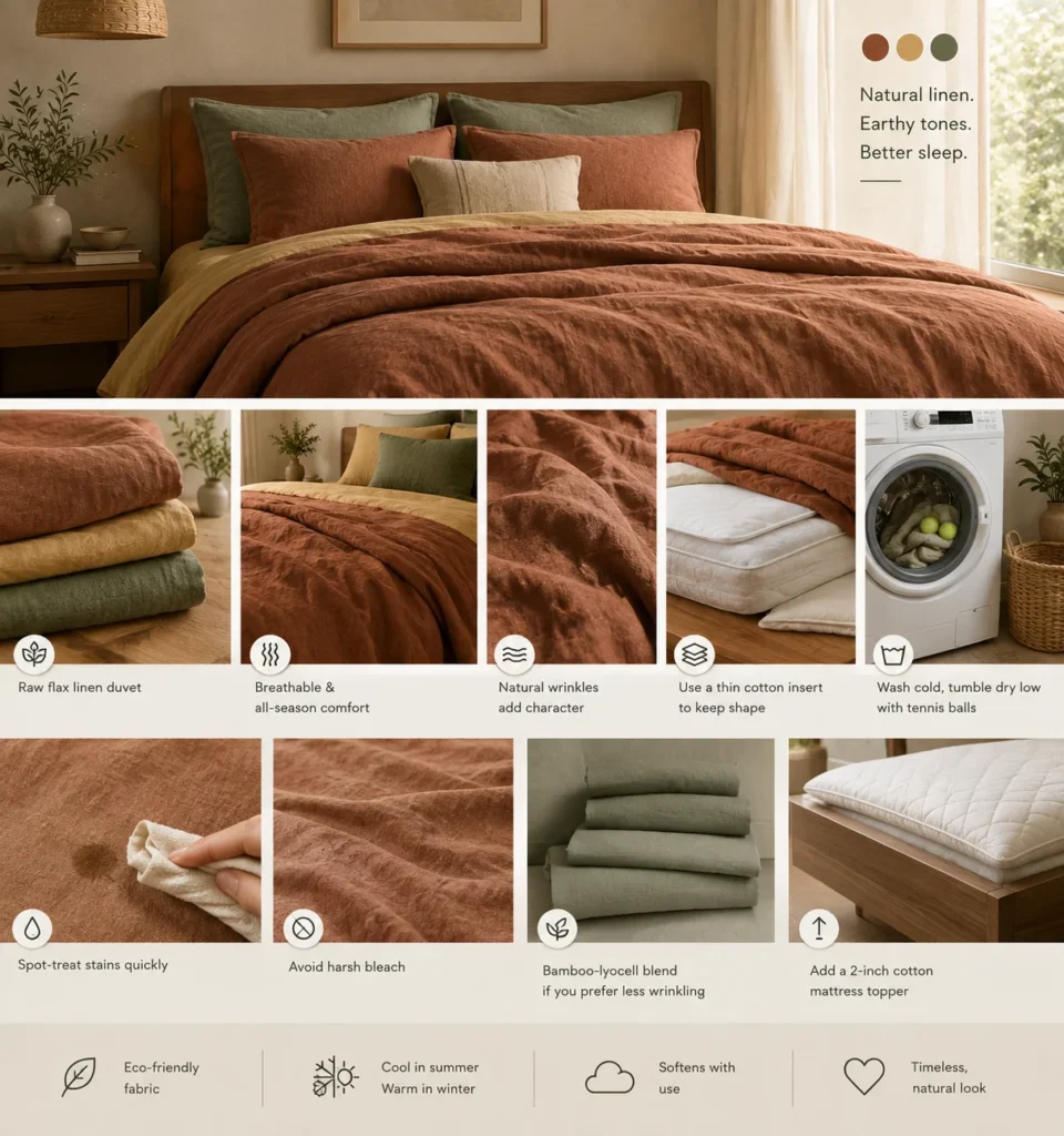 Linen Bedding Care Guide