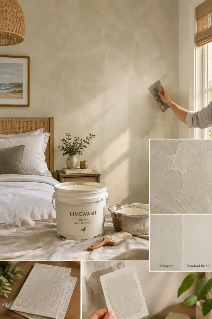 Matte Limewash or Roman Clay to the Walls