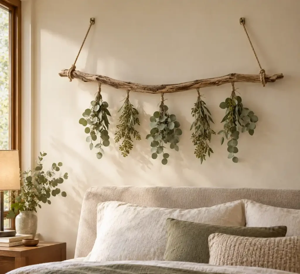 Scandinavian Bedroom Botanical Garland