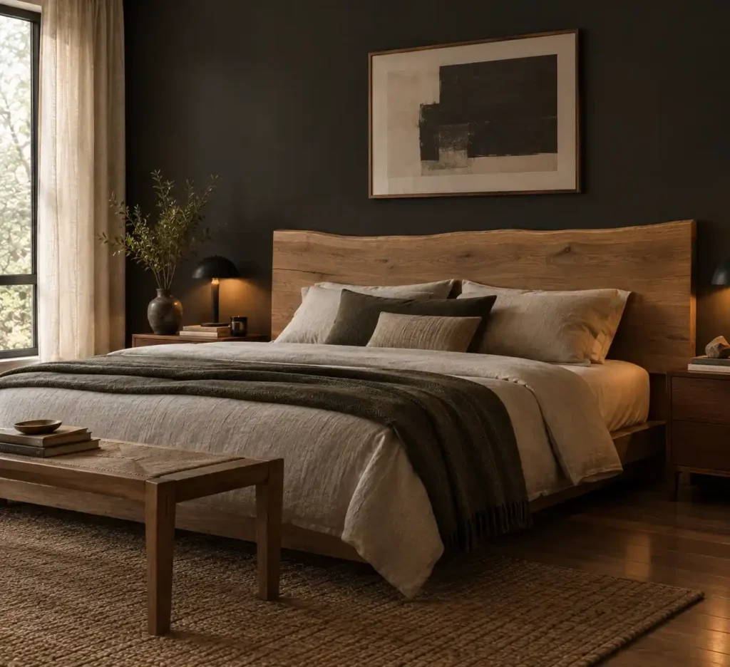 Warm Minimalist Bedroom Retreat