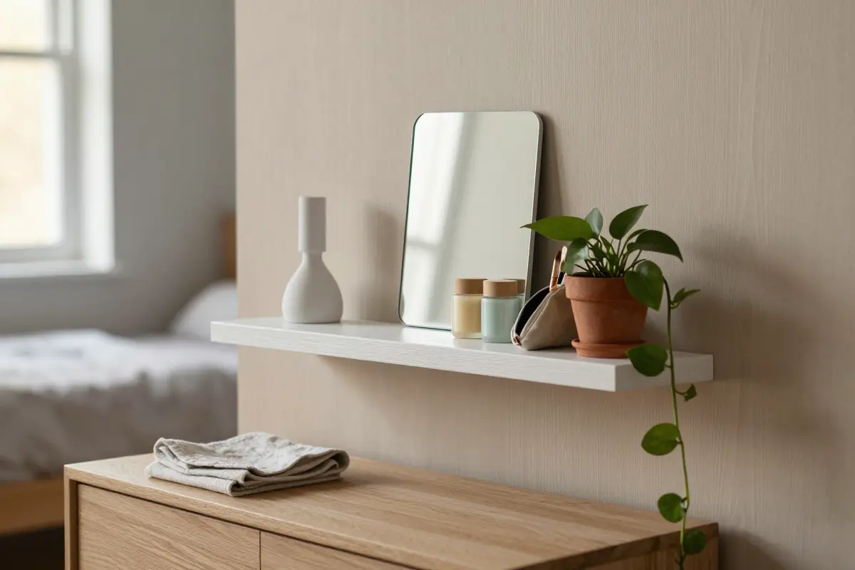 1. The Floating White Oak Veneer Ledge