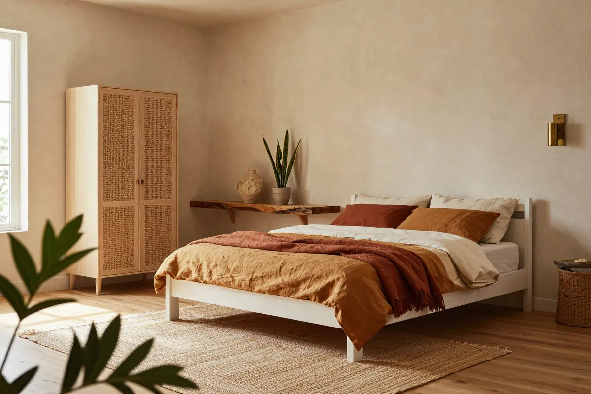 10 Earthy Bedroom Ideas That Look Natural (Not Cluttered)