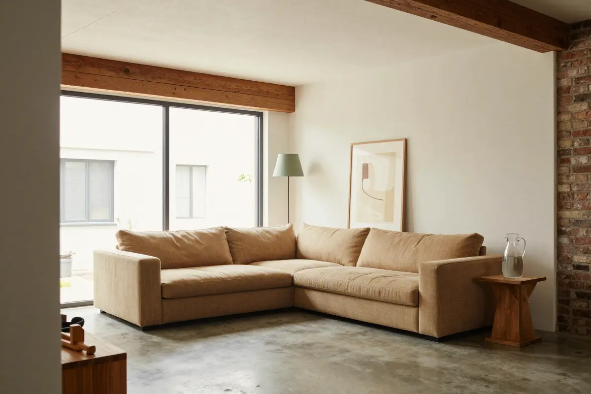 2. Anchor the Main Living Zone with Low-Profile Modular Seating