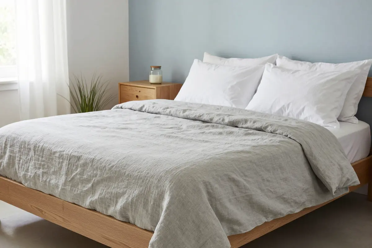 2. Choose Slubby Linen Bedding (and Embrace the Wrinkles)