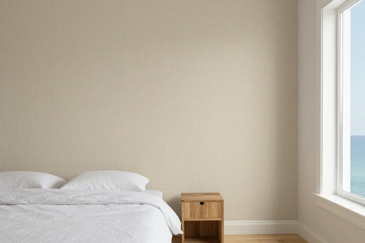 2. Layer Grasscloth Wallpaper in Neutral Tones