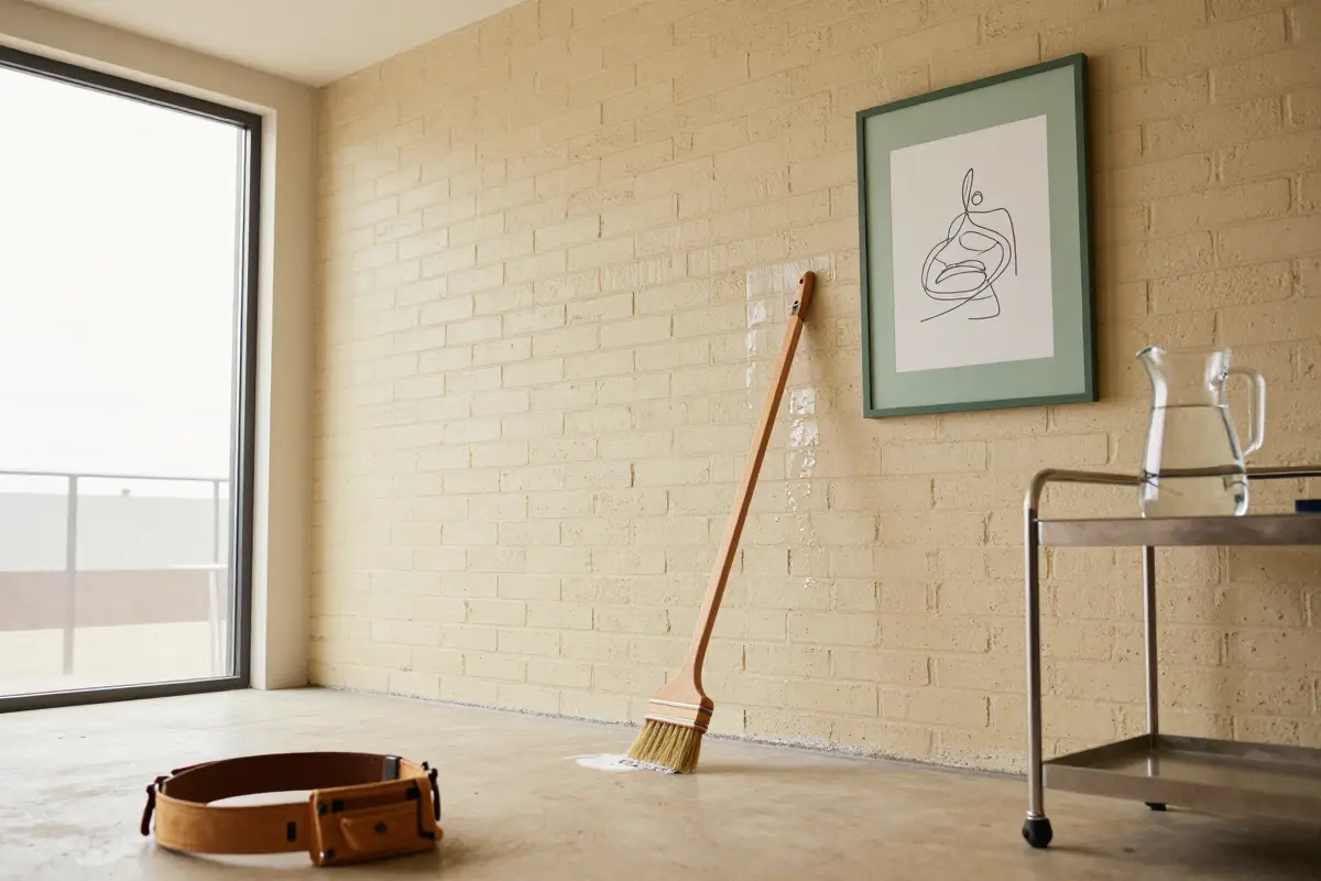 2. Sealed Exposed Brick Accent Walls