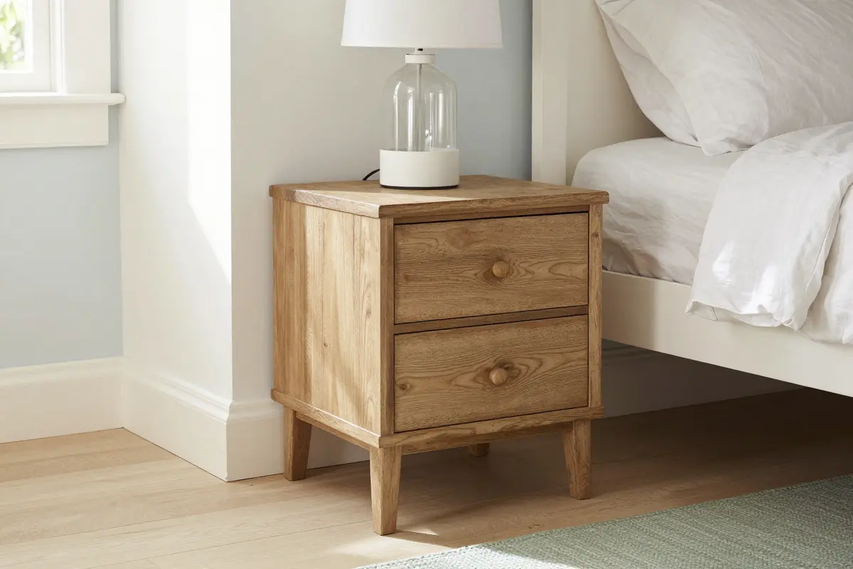 4. Introduce Matte Weathered Oak or Driftwood Accent Pieces