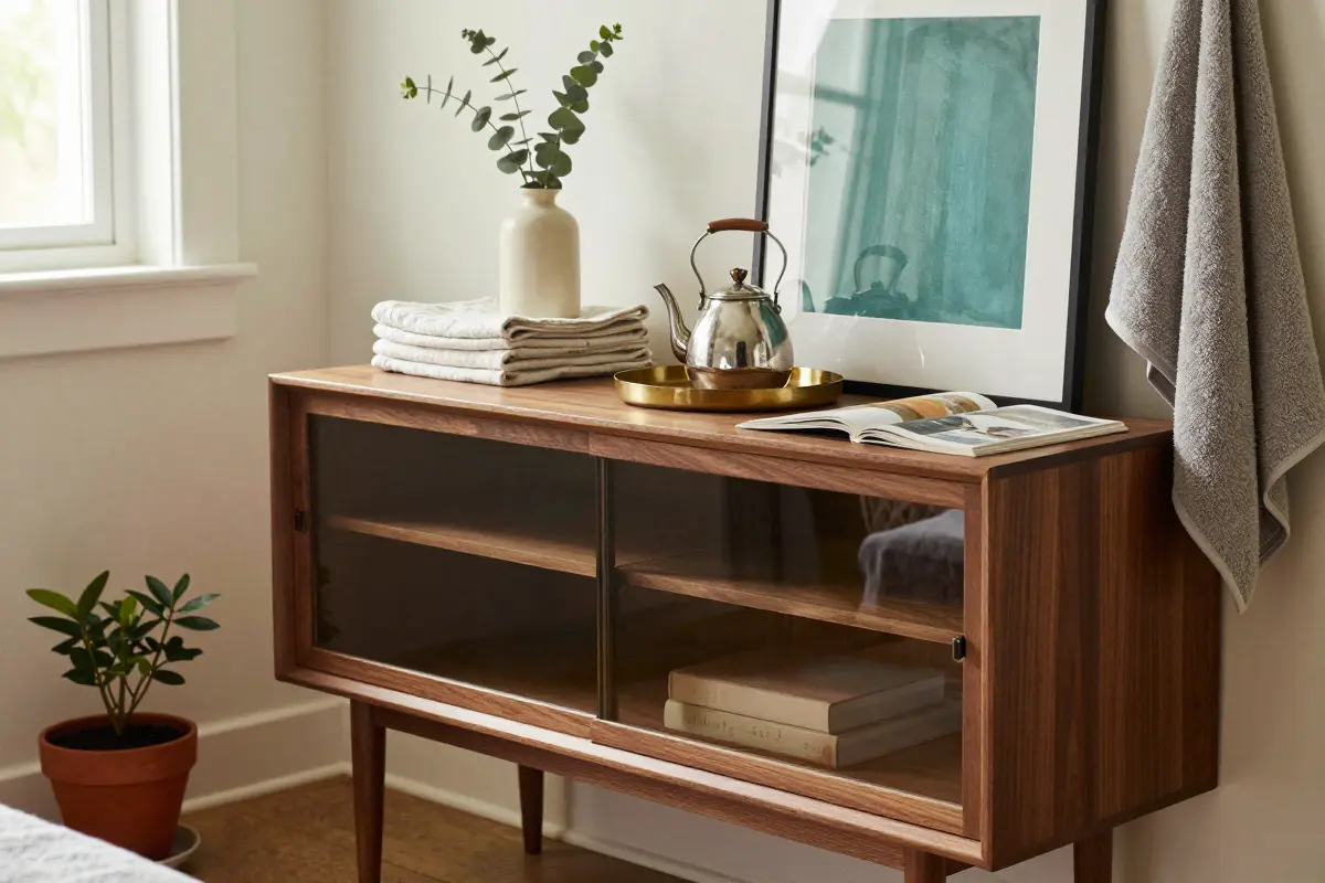 7. Repurposed Mid-Century Modern Lowboy Dresser