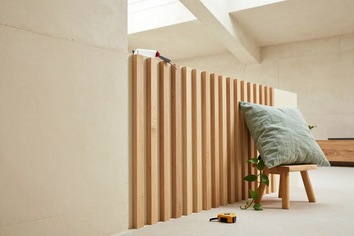 8. Acoustic Fluted Wood Wall Panels