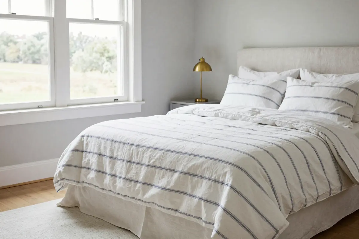 8. Focus on Muted Ticking Stripes Instead of Novelty Prints