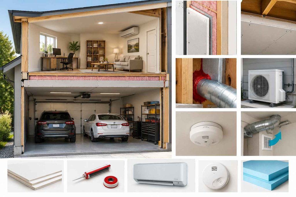 Split-Level Garage with second story living space
