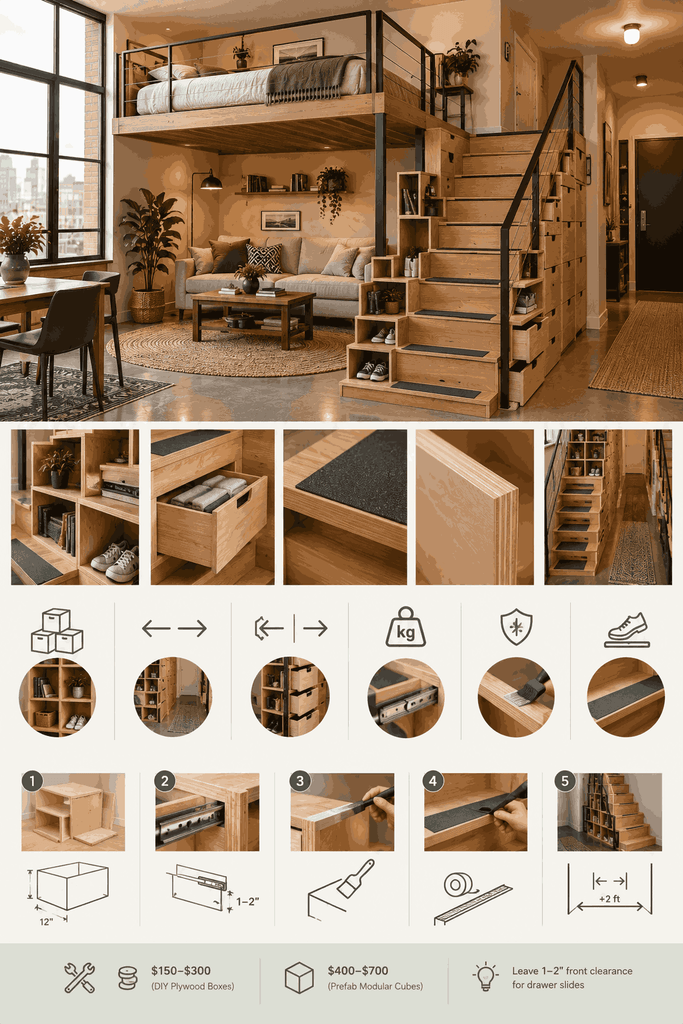Loft Storage Staircase DIY Guide