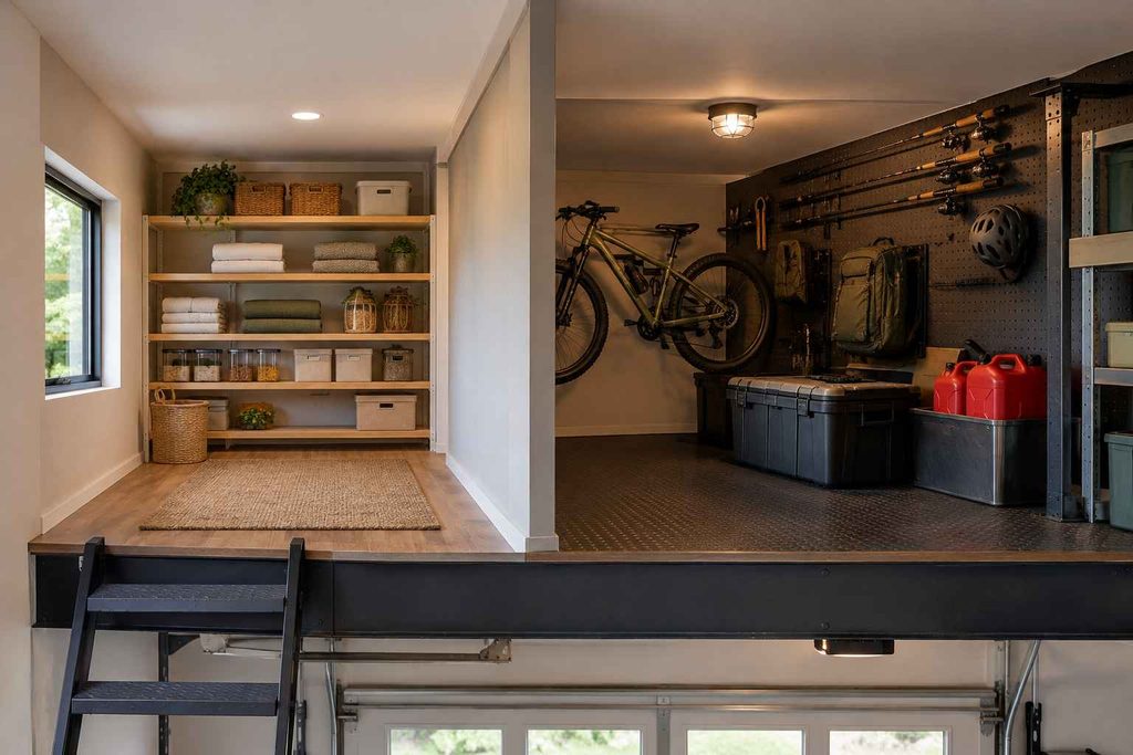 Organized Loft Storage Retreat